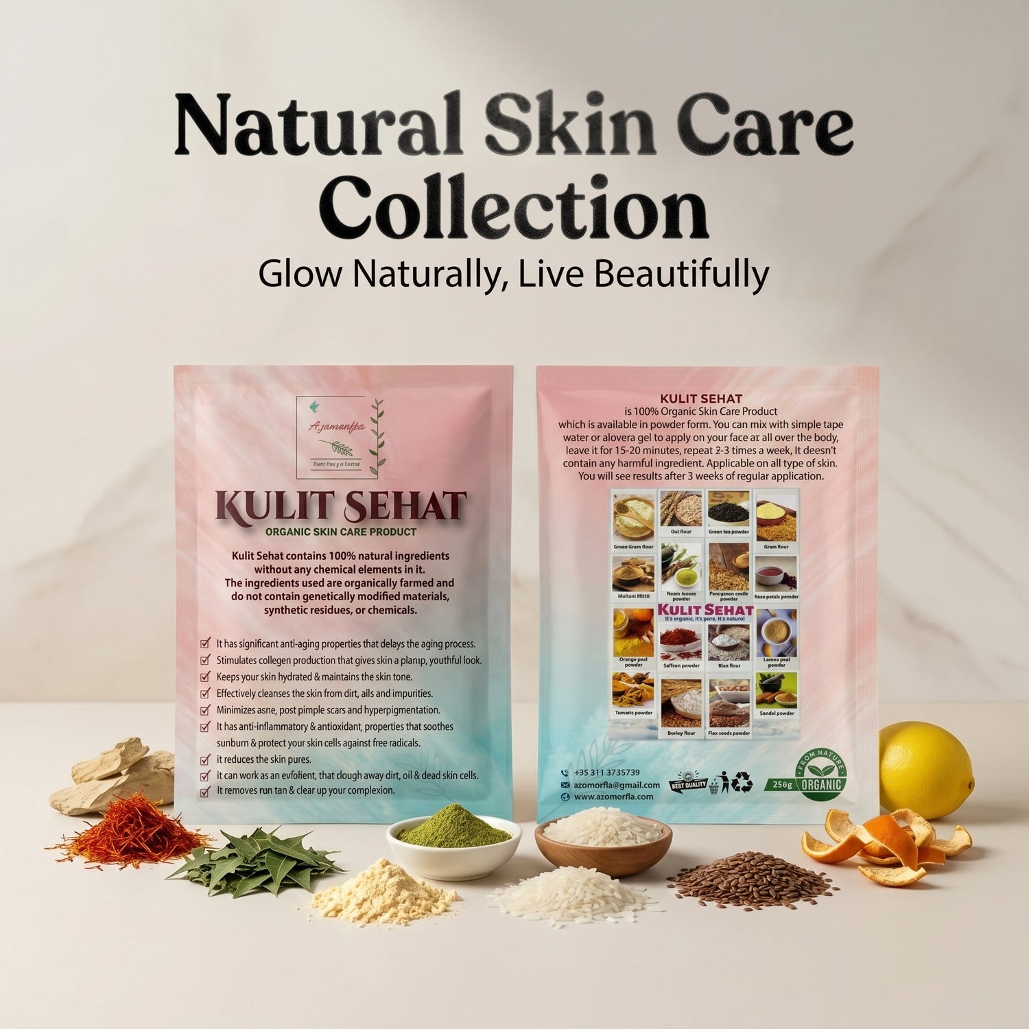 Kulit Sehat - 100% organic,natural, and herbal skin care product by Azomorfia