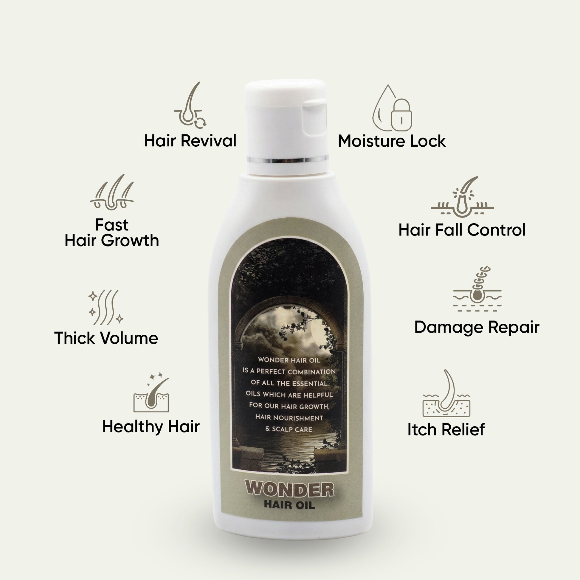 Wonder Hair Oil – Organic Hair Growth Oil for Hair Fall Control - Azomorfia